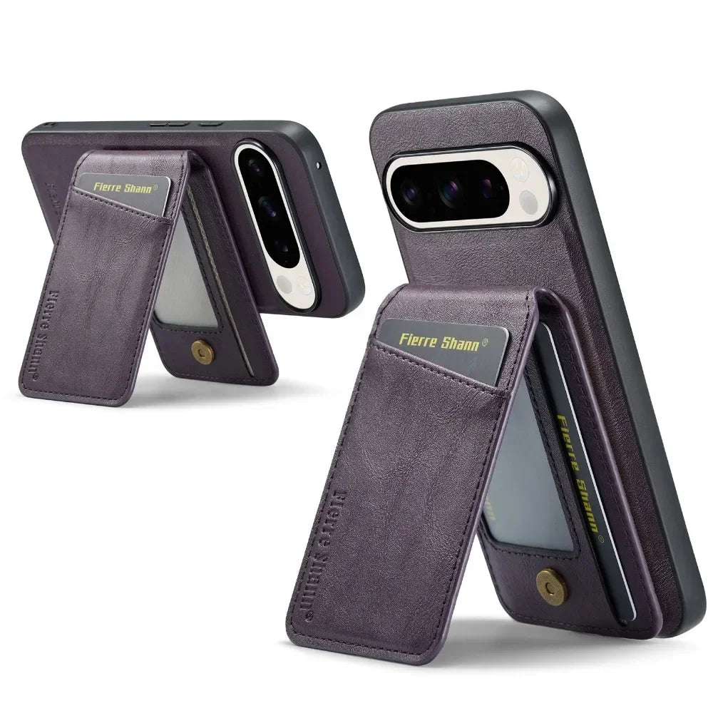 Detachable 2 in 1 Leather Wallet Case for Google Pixel | Card Holder