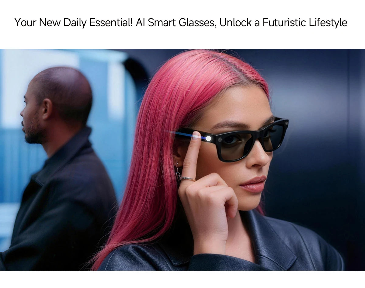 AI Smart Glasses with Real-time Translation and 800W Camera