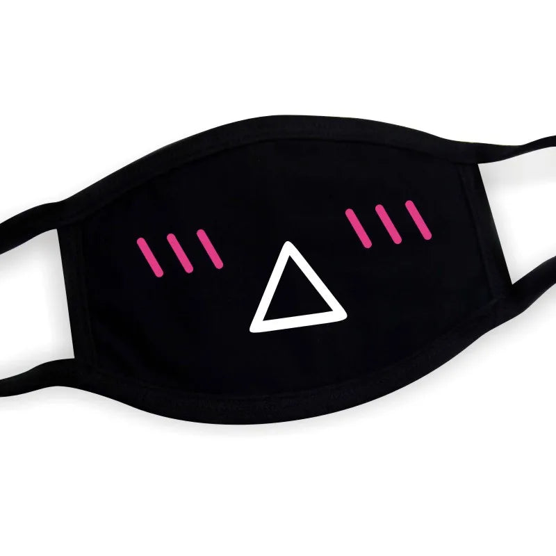 Funny Expression Anime Party Mouth Face Mask | Unisex Kawaii Mask