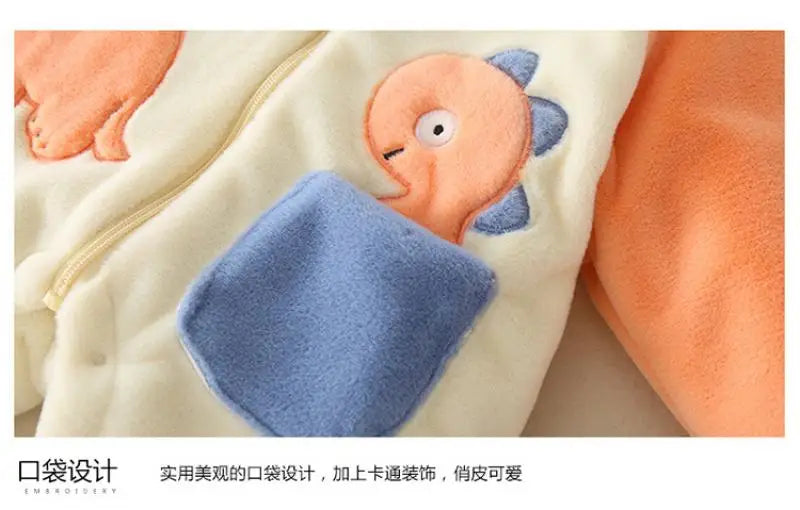 Thick Plush Newborn Baby Rompers | Cozy Winter Jumpsuit Outfits
