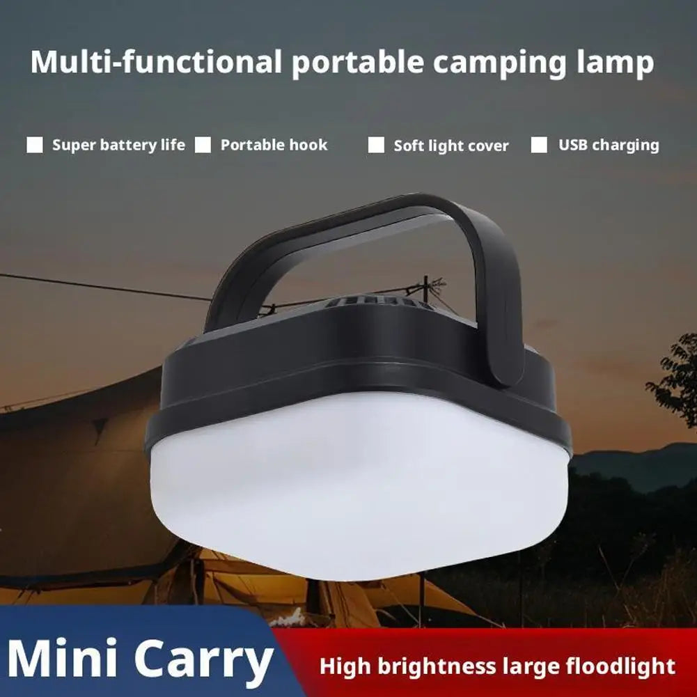 Linterna de camping LED portátil | Lámpara de tienda recargable con regulador de intensidad