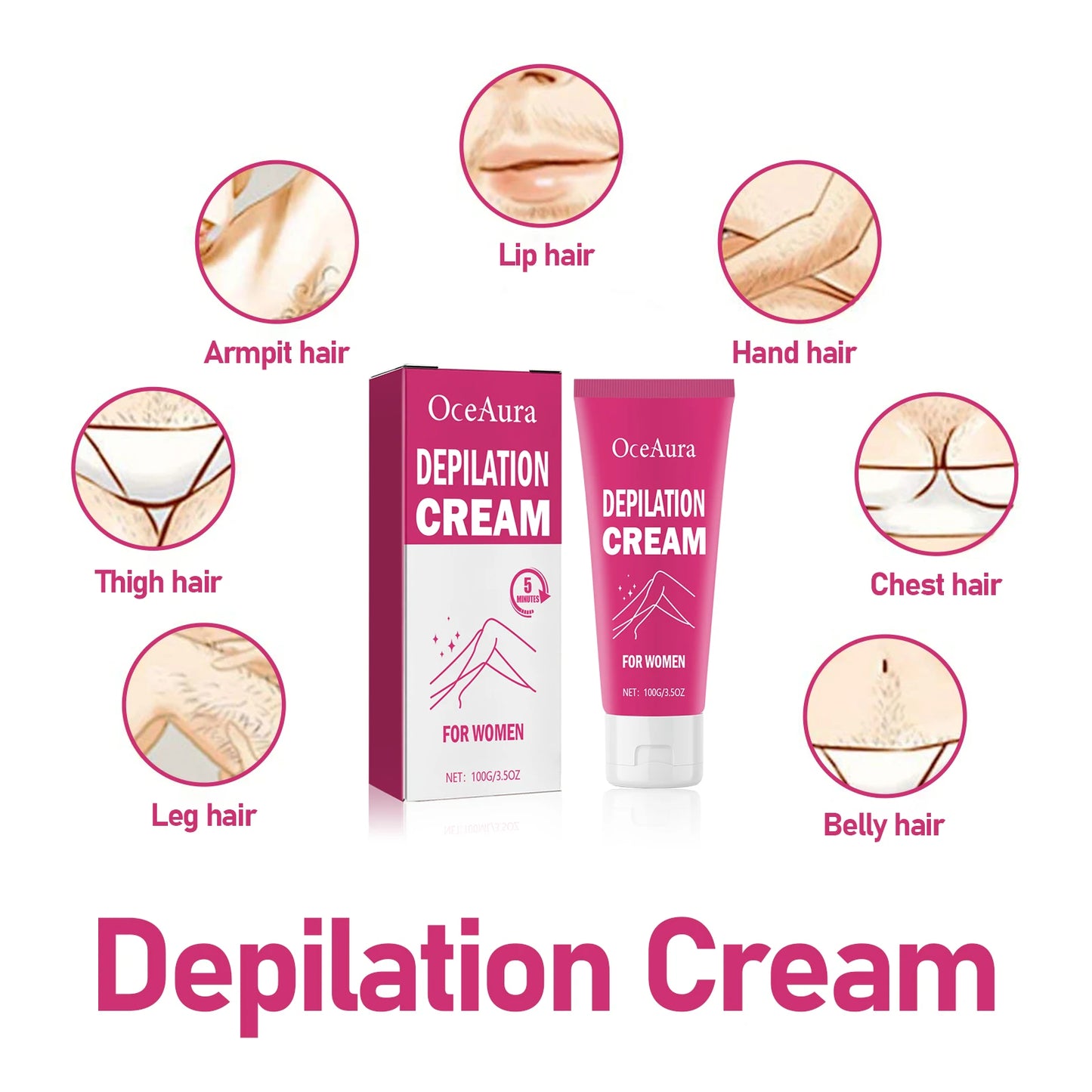 Women's Painless Hair Removal Cream | Smooth, Moisturizing Care