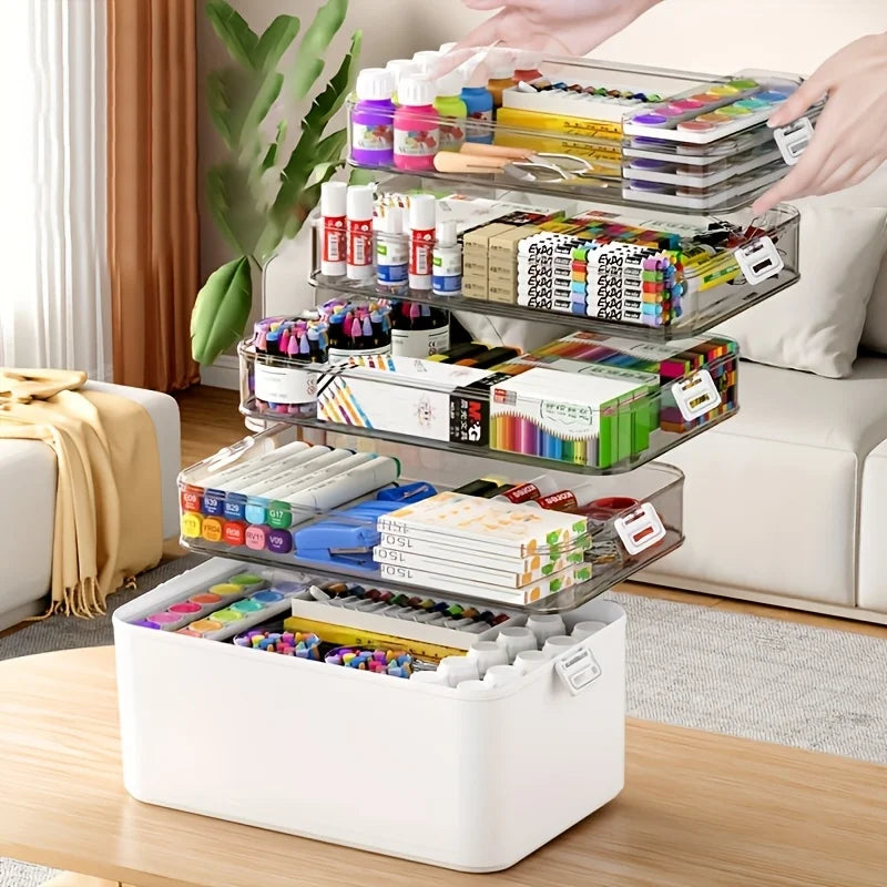 White Portable Medicine Storage Box | Multi-Purpose Organizer