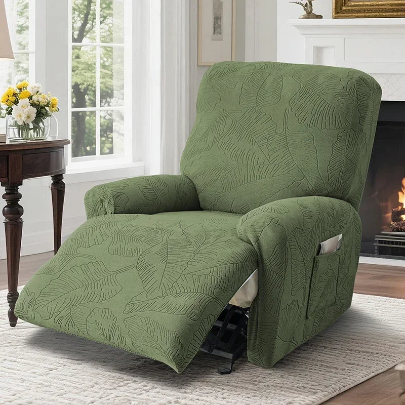Elegant Stretch Jacquard Recliner Sofa Covers for Cozy Living Rooms