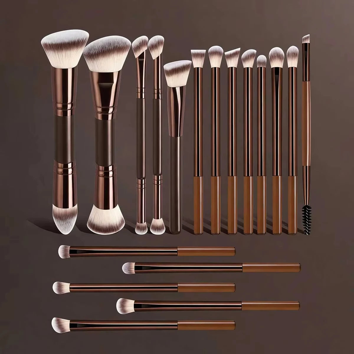 Professional Makeup Brush Set | Portable Dual-Ended Tools