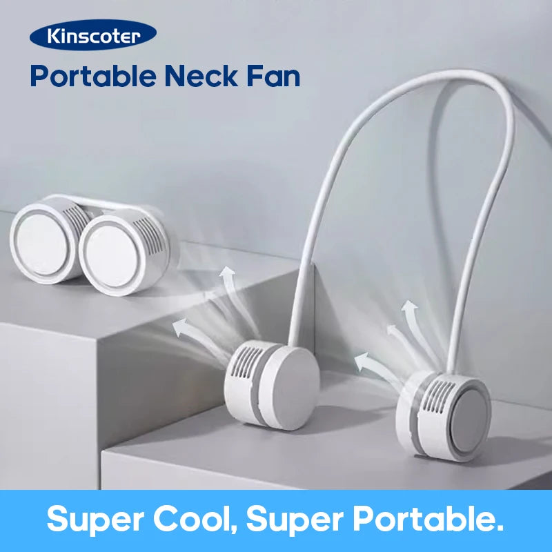 Portable Bladeless Neck Fan | USB Rechargeable Mini Air Cooler