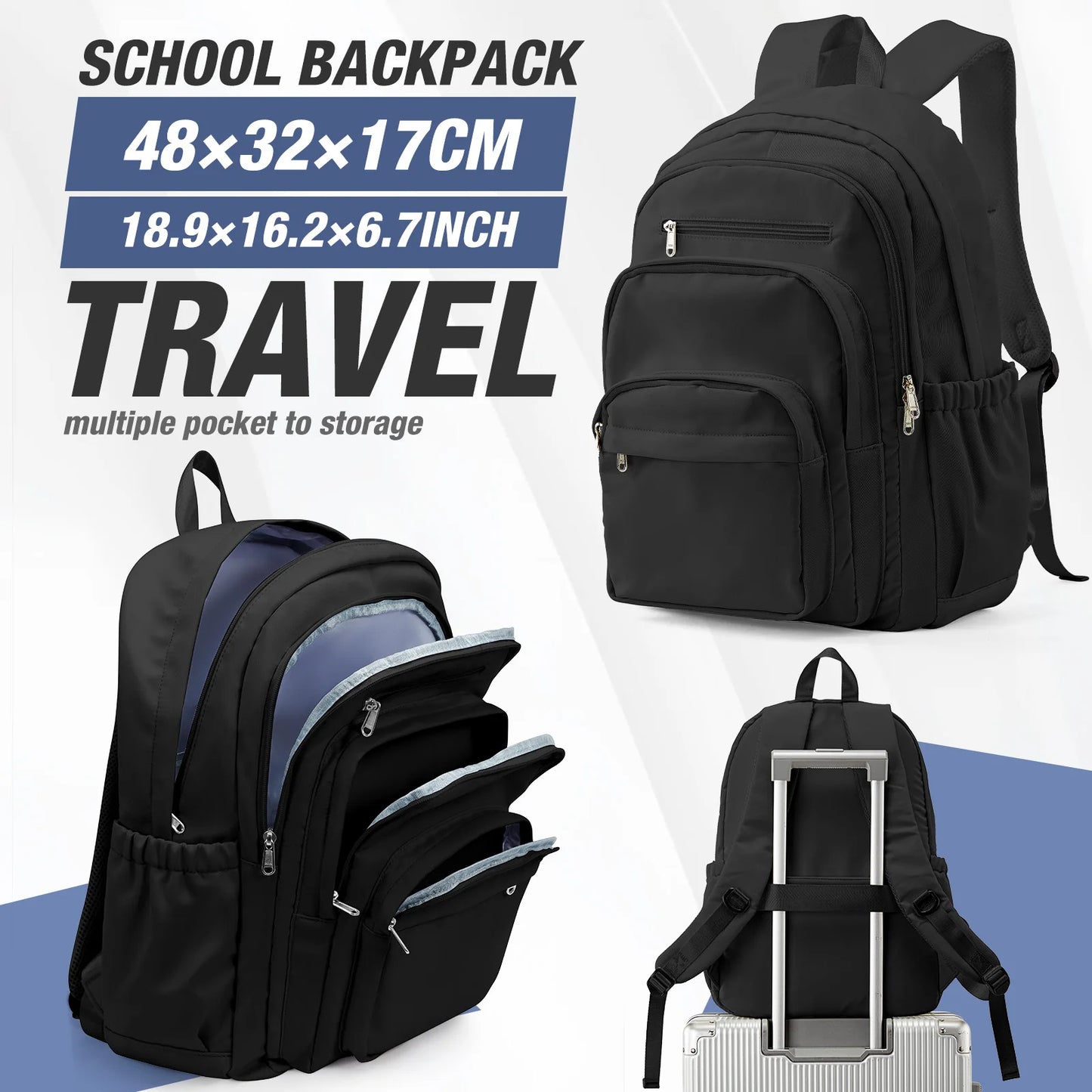Lightweight Women's Large Capacity Travel Backpack for Every Occasion