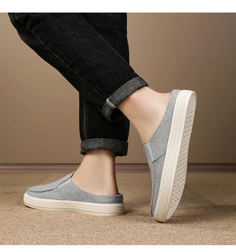 Men's Summer Breathable Half Slippers | Comfortable Casual Shoes