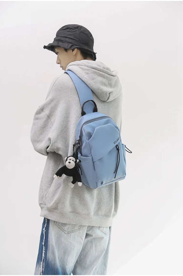 Unisex Korean Style Crossbody Bag | Lightweight & Portable