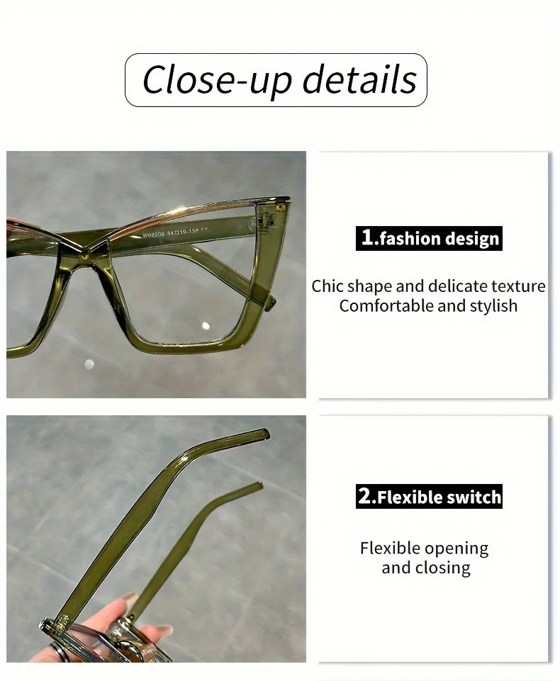 Trendy Cat Eye Glasses for Women | Vintage Style with Clear Lenses