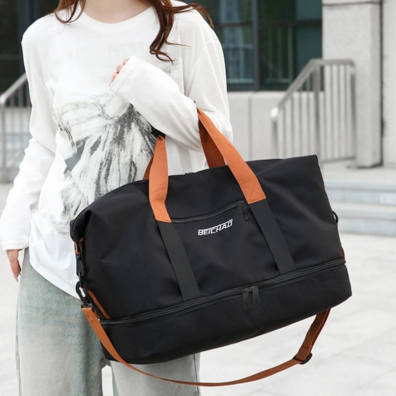 Portable Fitness Gym Bag | Lightweight Travel Duffle Tote