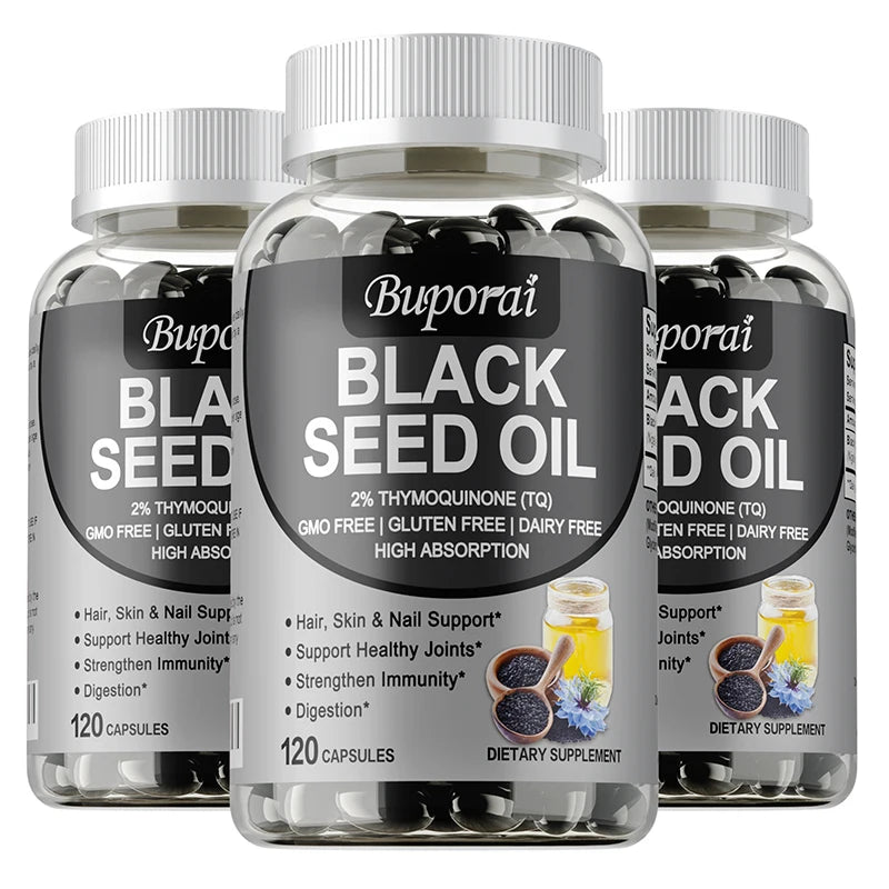 Premium Black Seed Oil Capsules | Immune Health & Wellness Support