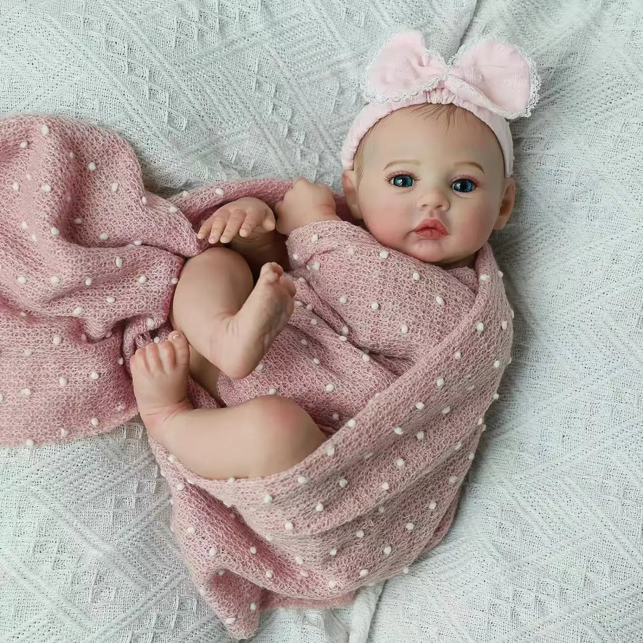 Muñeca Reborn Realista de 18 Pulgadas | Muñeca Artística de Tacto Suave