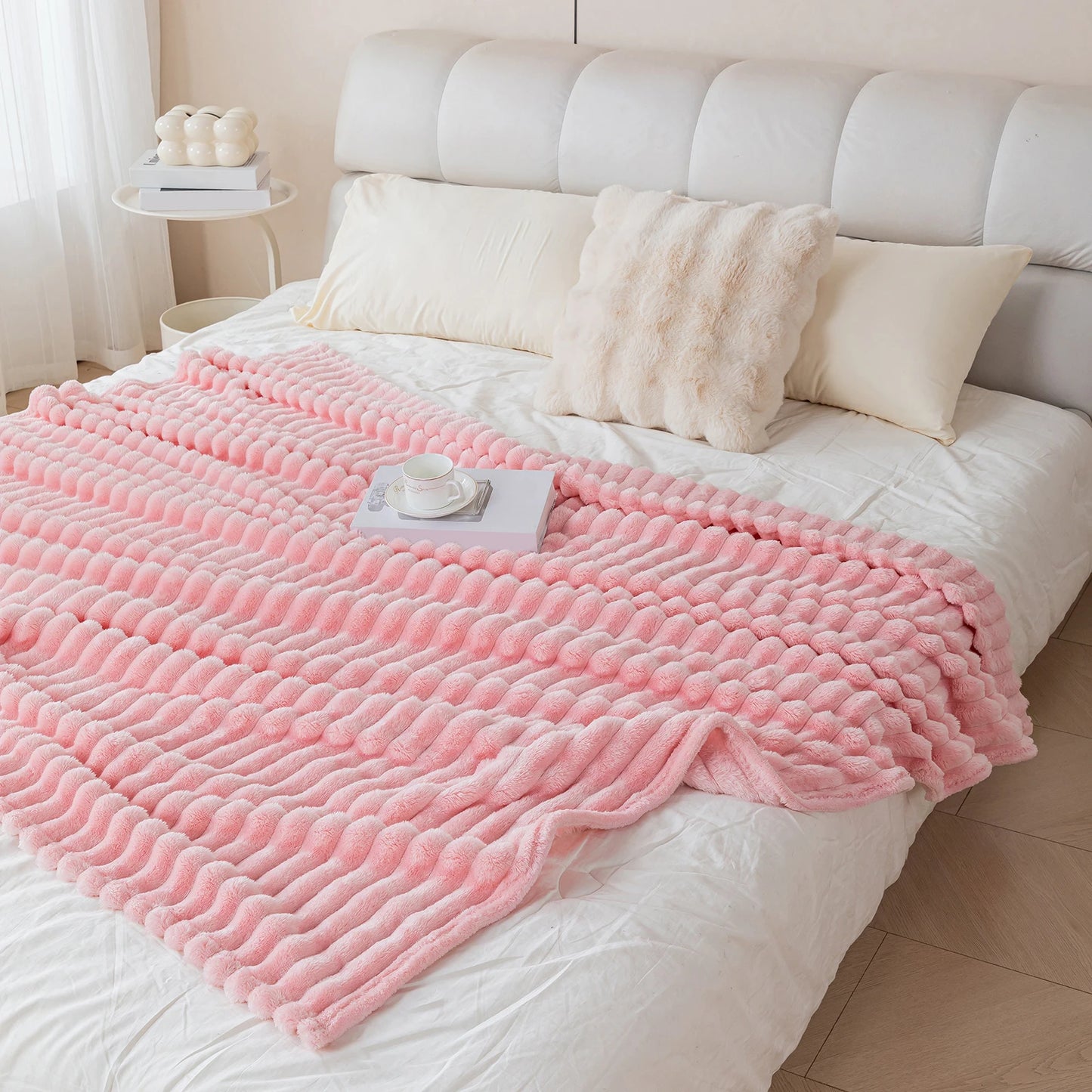Thick Warm Flannel Blanket | Cozy Fleece Throw for All Seasons