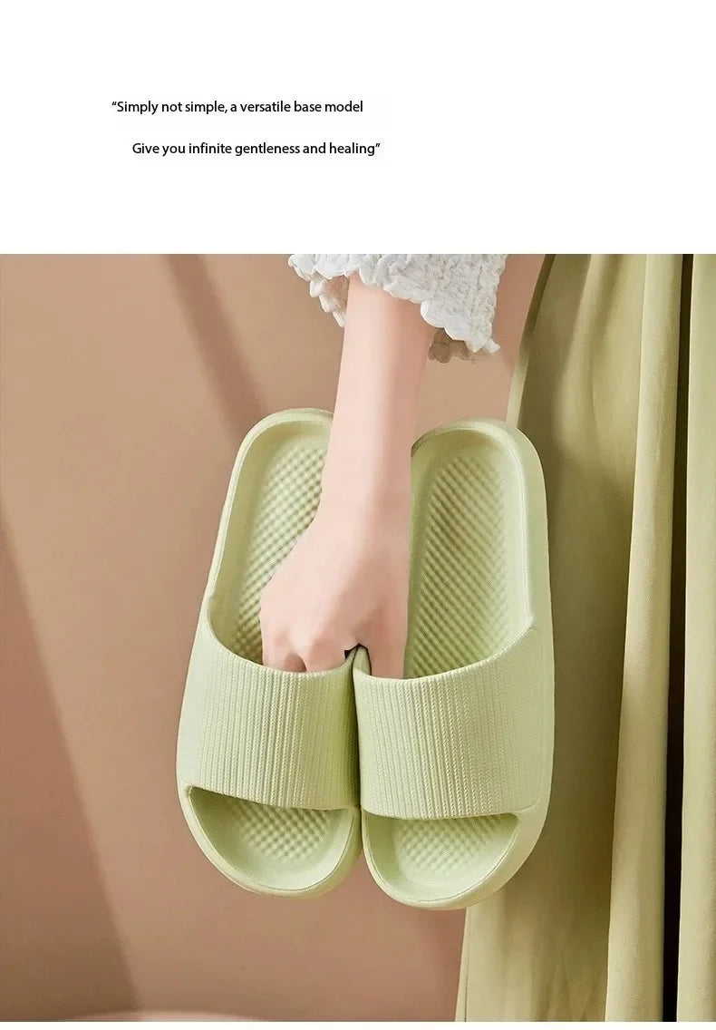 Unisex Soft EVA Cloud Slides | Non-Slip Indoor Slippers