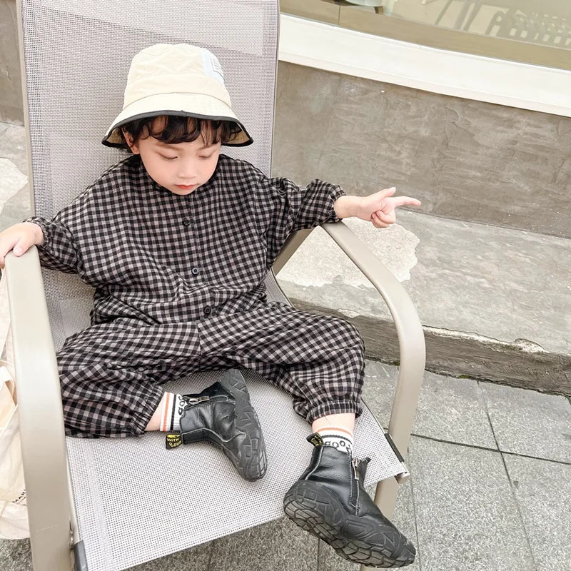 Stylish Casual Two-Piece Set for Kids | Long Sleeved Coat & Pants
