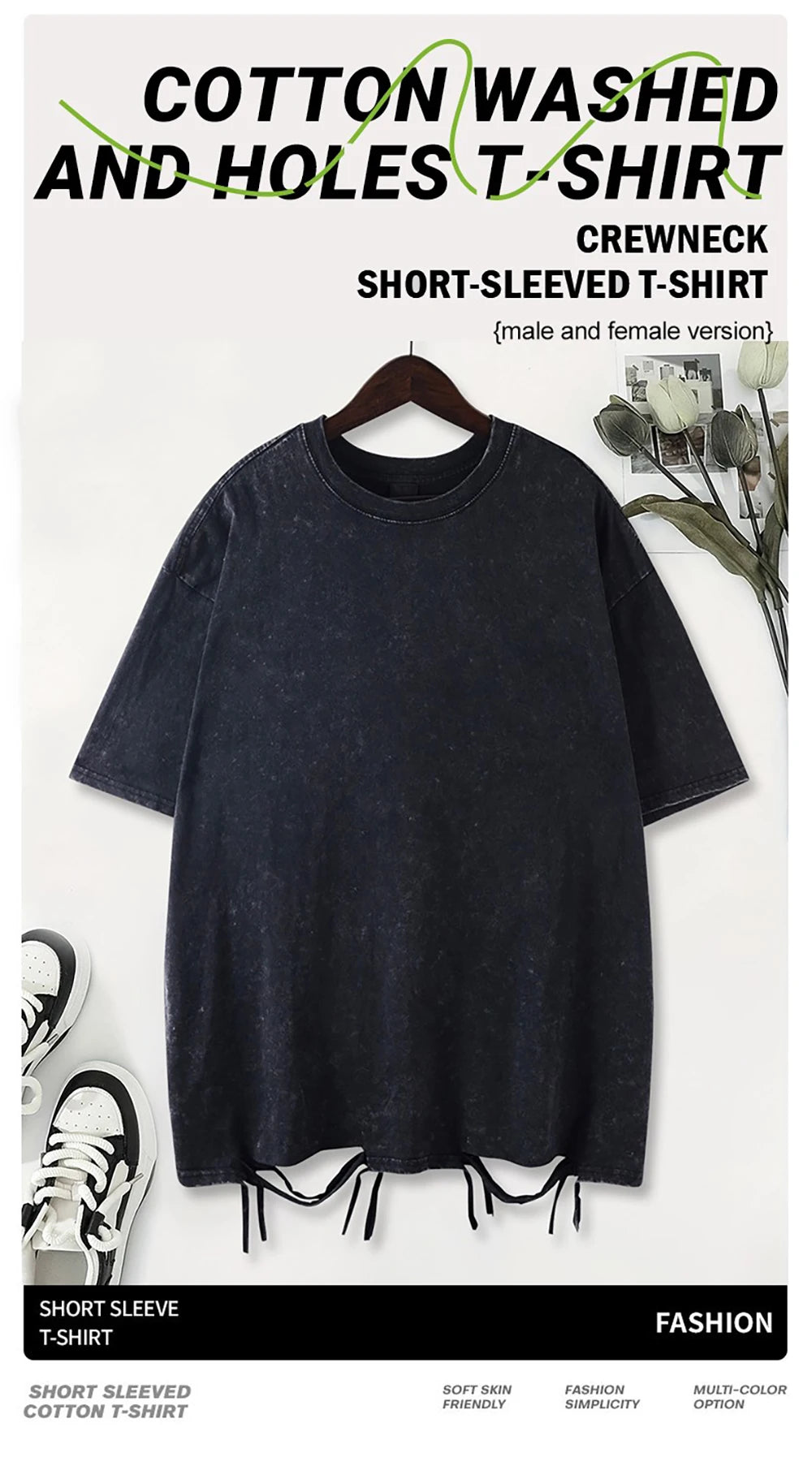 Unisex Retro Loose Fit Summer T-Shirt | Soft Cotton O-Neck Tee