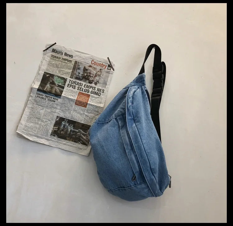 High Quality Denim Waist Bag | Stylish Crossbody Fanny Pack