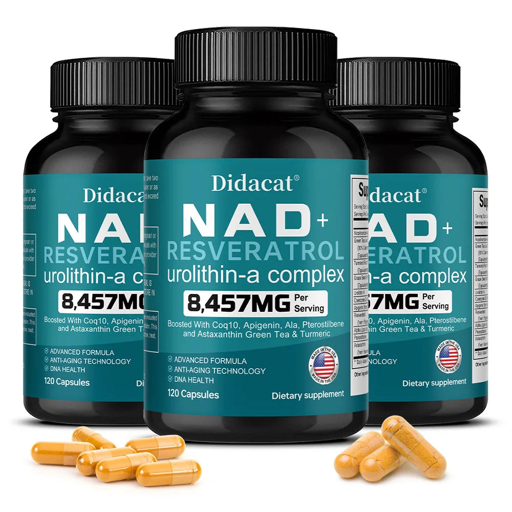 NAD+ Resveratrol Capsules | Antioxidant & Anti-Aging Support