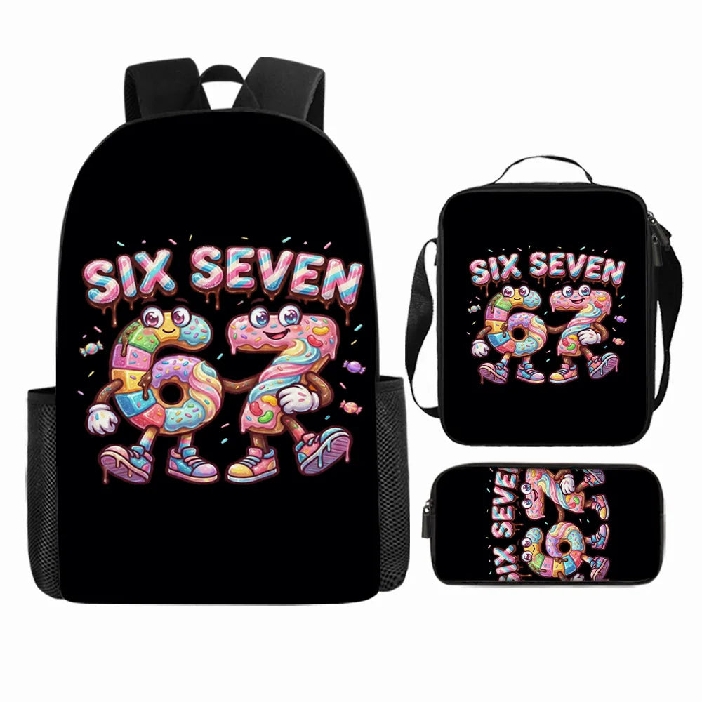 Cute Anime-Inspired Backpack & Lunch Bag Set for Students