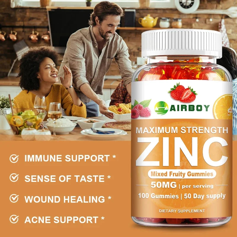 Zinc Gummies for Cognitive Support | Mood and Energy Booster