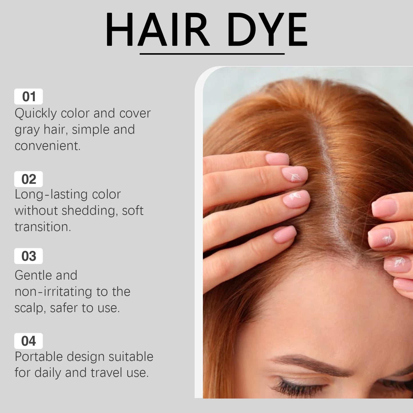 High-Pigment Hair Coloring Stick | Natural & Gentle Temporary Color