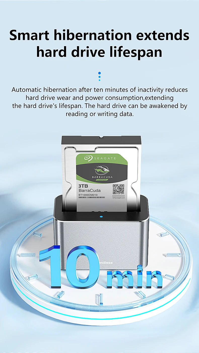 2.5/3.5 Inch SAS/SATA Hard Disk External Case | USB 3.0 Docking Station