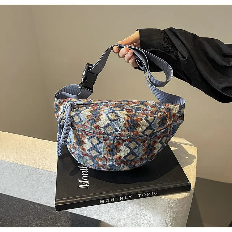 Stylish Corduroy Belt Bag for Women | Versatile Fanny Pack