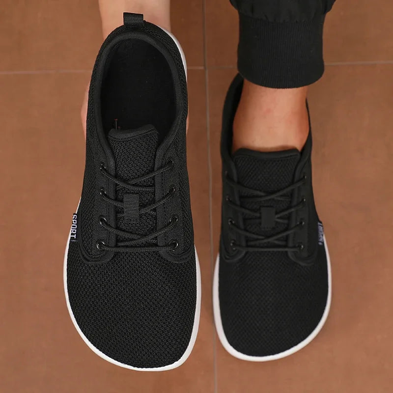 Breathable Wide Toe Men Shoes | Comfortable Casual Walking Footwear