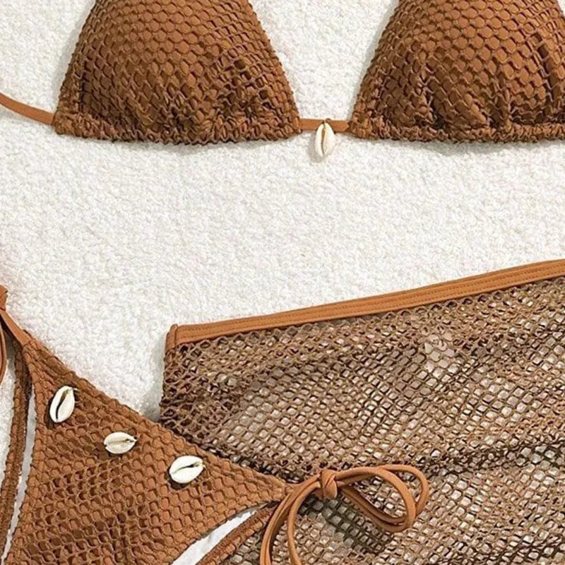 Stylish Three-Piece Bikini Set | Perfect for Beach & Pool Days