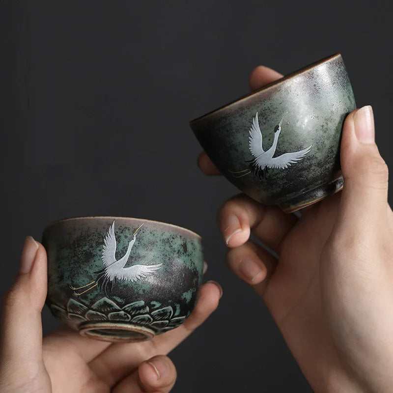 Elegant Japanese Style Ceramic Coffee Cup | Eco-Friendly Drinkware