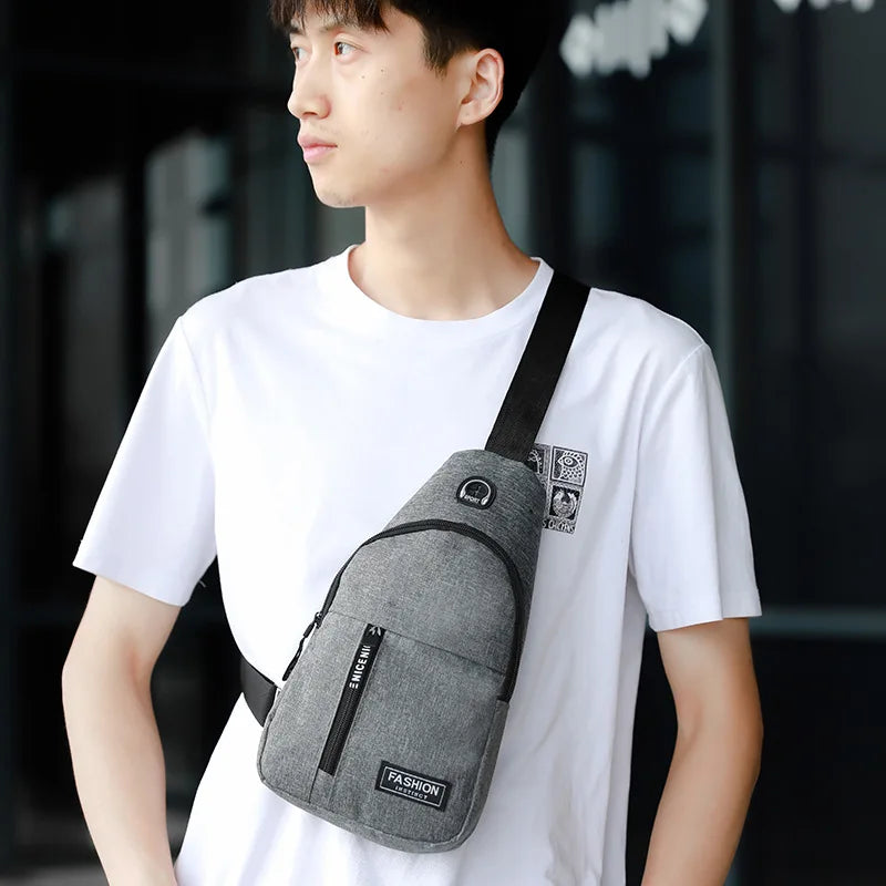 Men's Trendy Oxford Cloth Crossbody Bag | Portable Shoulder Bag