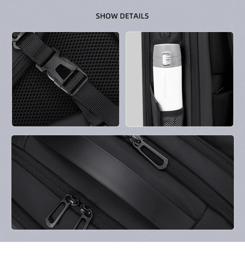Large Capacity Waterproof Travel Bag for 15.6-inch Laptops