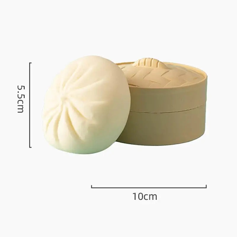Steamed Stuff Bun Anti-Stress Ball Fidgets Toy Dumpling Squishies Soft Slowing Rebound Foam Toy Ultra-Soft Decompression