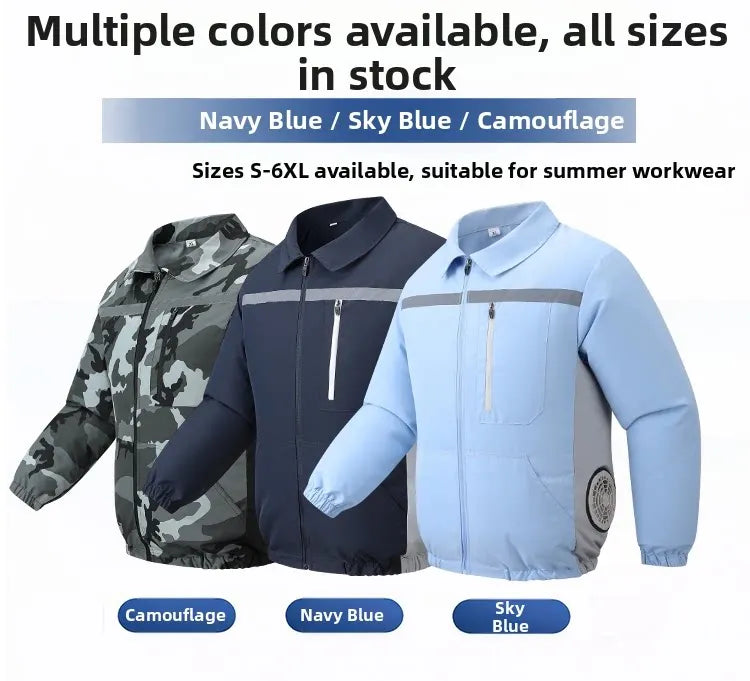 Smart Cooling Jacket for Men | Breathable Air Conditioning Apparel