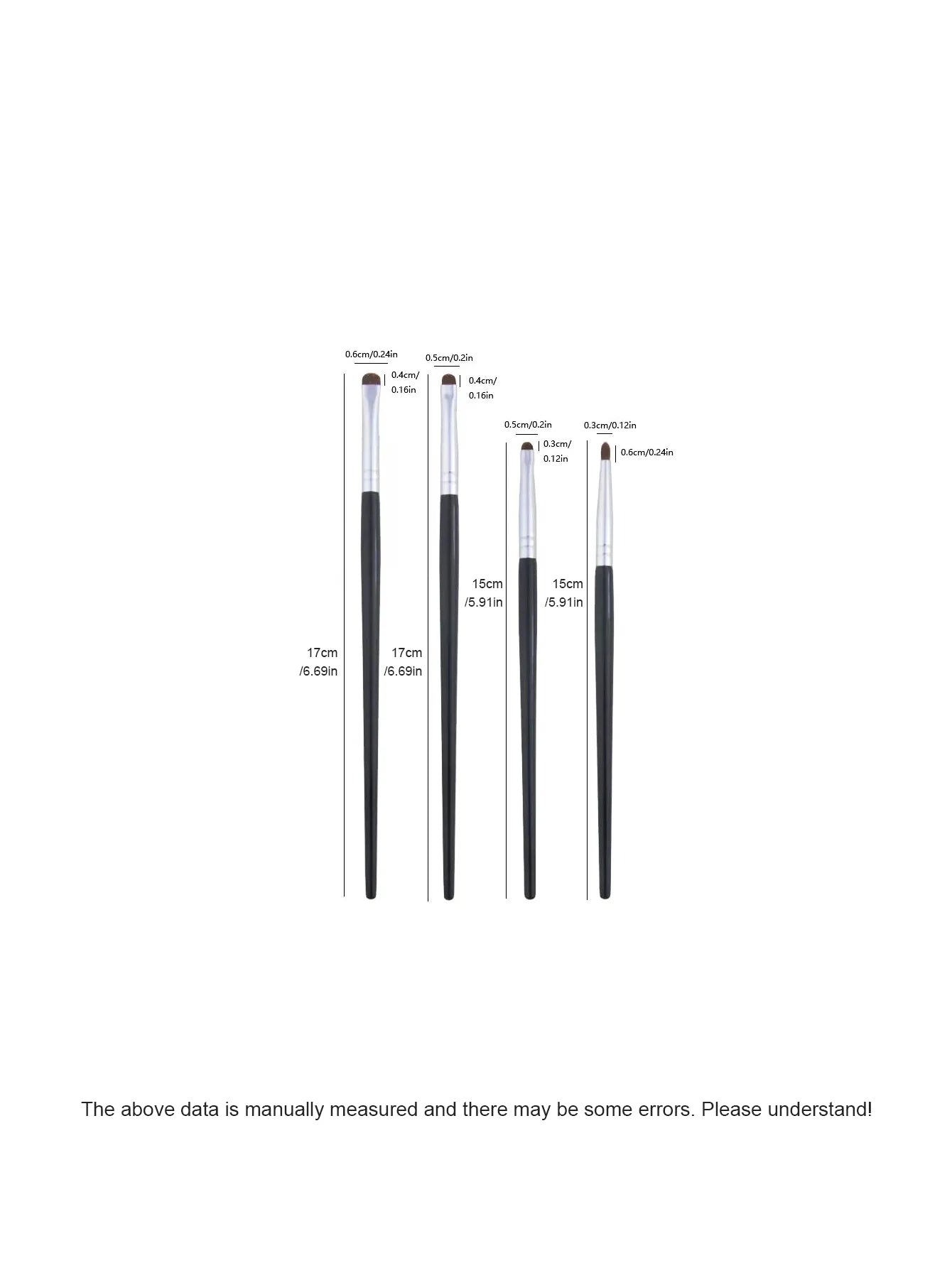 4-Piece Precision Eye Makeup Brush Set | Flawless Eye Looks