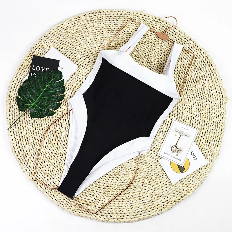 High Waist Women's Swimwear | Luxury Ribbed Two-Piece Bikini Set