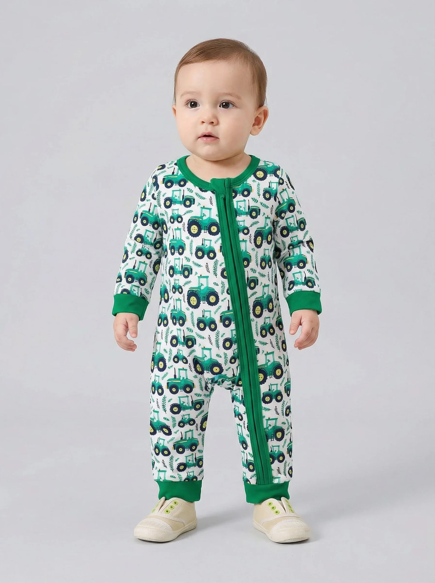 Adorable Baby Boy Cartoon Print Romper | Comfortable Easy Wear