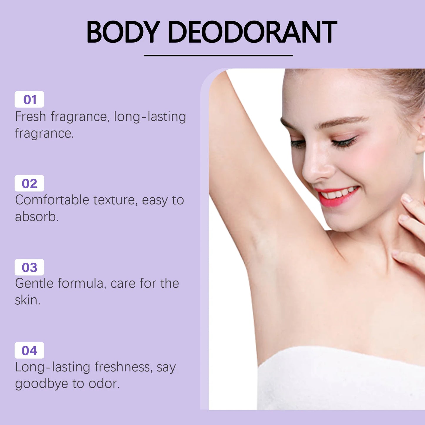 Whole Body Deodorant Cream | Lasting Odor Protection & Refreshing Aroma