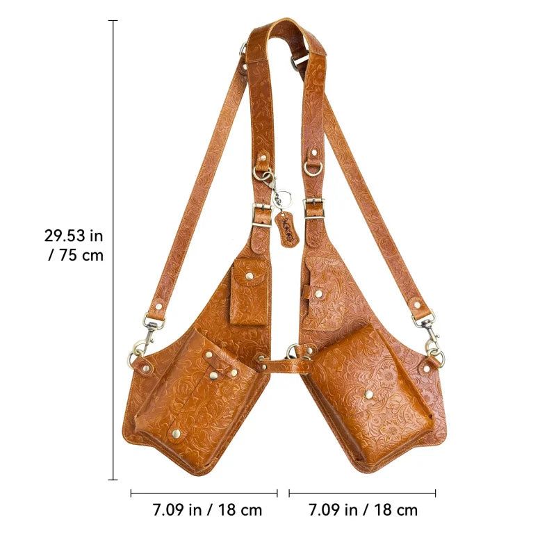 Anti-Theft Medieval Leather Holster Bag | Stylish Steampunk Design