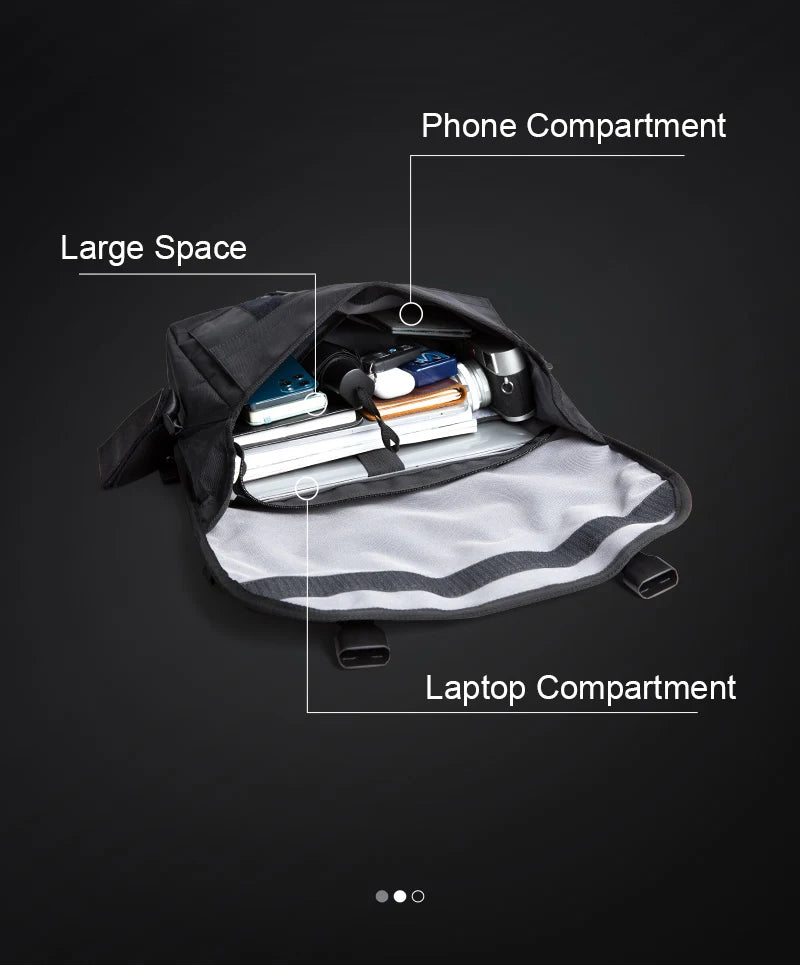 Waterproof Men Messenger Bag | Stylish Anti-Theft Crossbody Bag