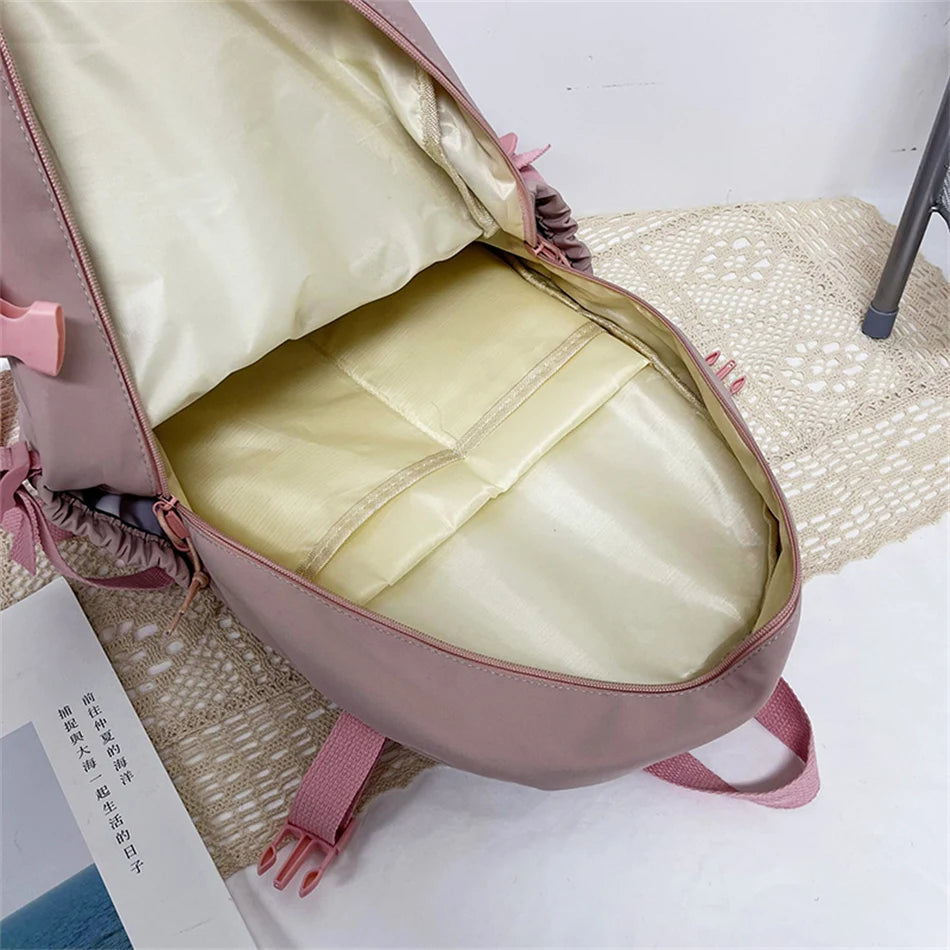 Mochila Bonita Impermeable para Mujer | Mochila Escolar con Múltiples Bolsillos