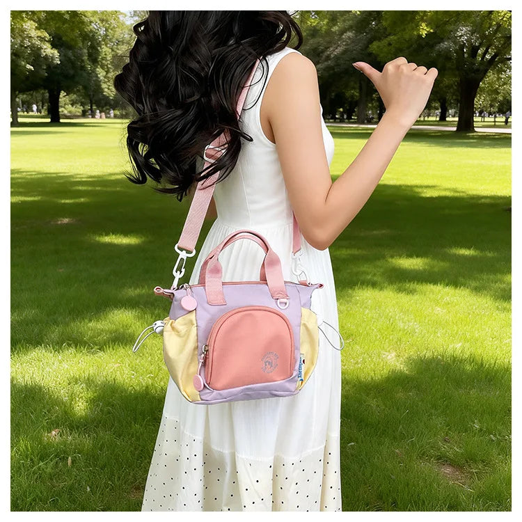 Elegante Bolso de Hombro Color Block | Bandolera Versátil para Mujer