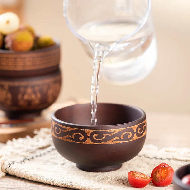 Japanese Style Wooden Soup Bowl | Eco-Friendly Dining Essential