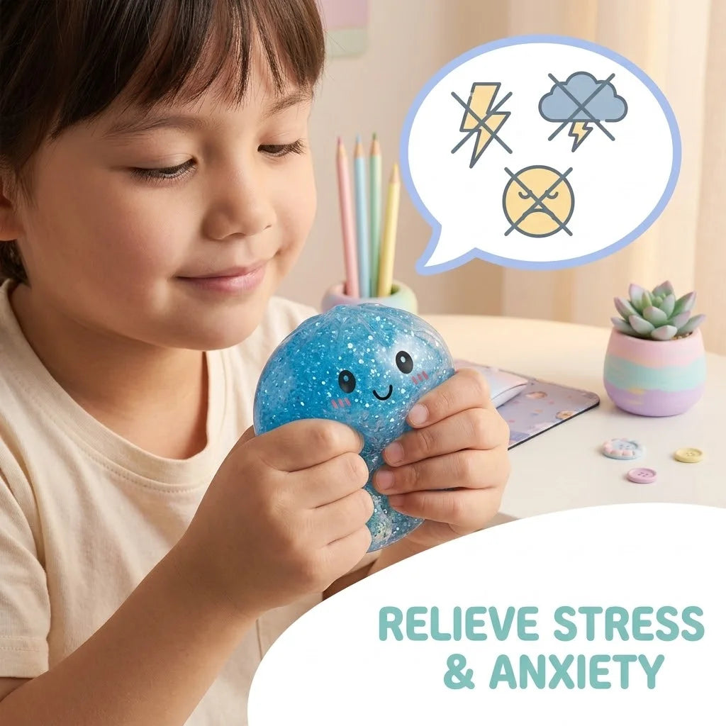Realistic Giant Dumpling Squishy, Bamboo Steamer Food Squeeze Toy, Slow Rebound Dough Ball, Aesthetic Desk Fidget Toy New