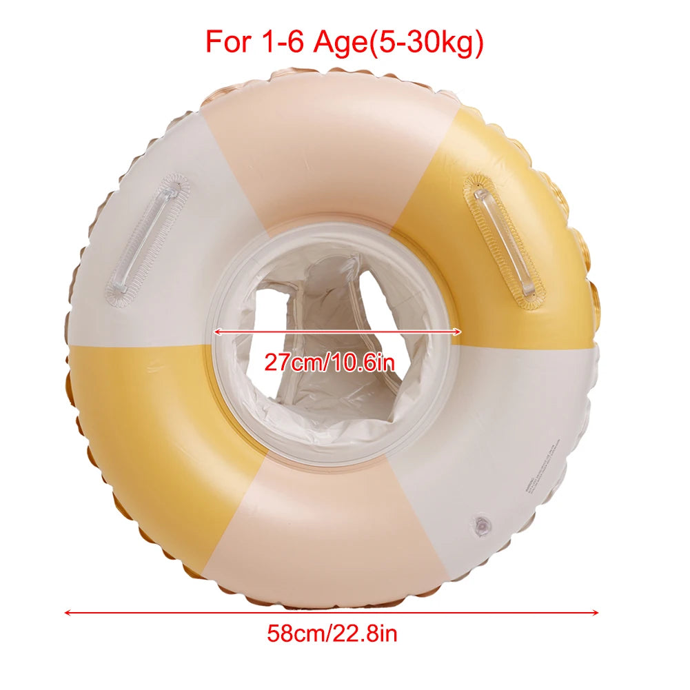 Inflatable Pool Float for Kids | Baby Swim Seat Ring for Water Fun