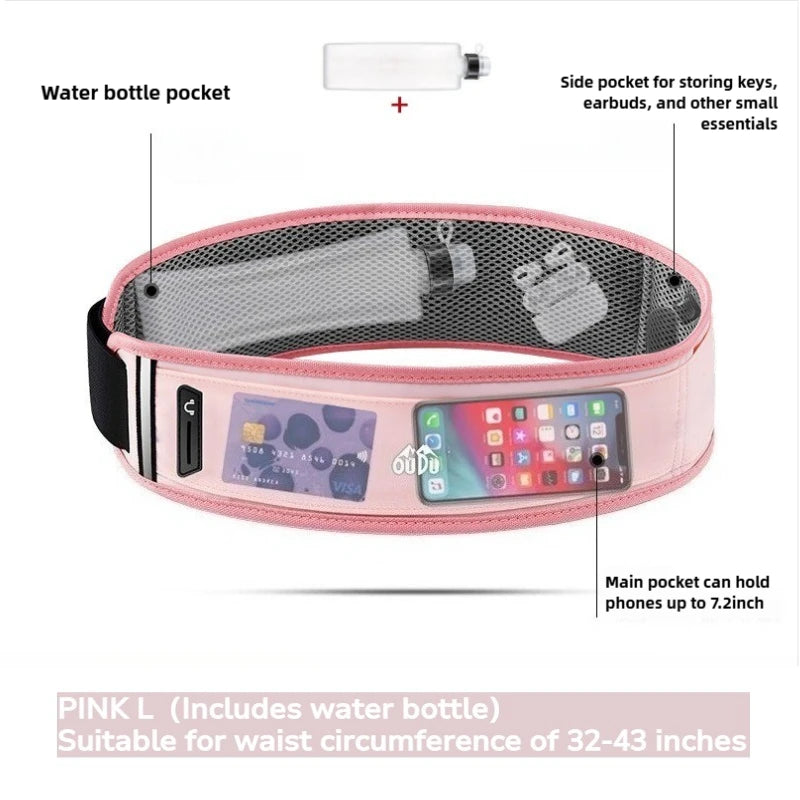 Unisex Running Bag with Water Bottle Holder | Outdoor Hydration Pack