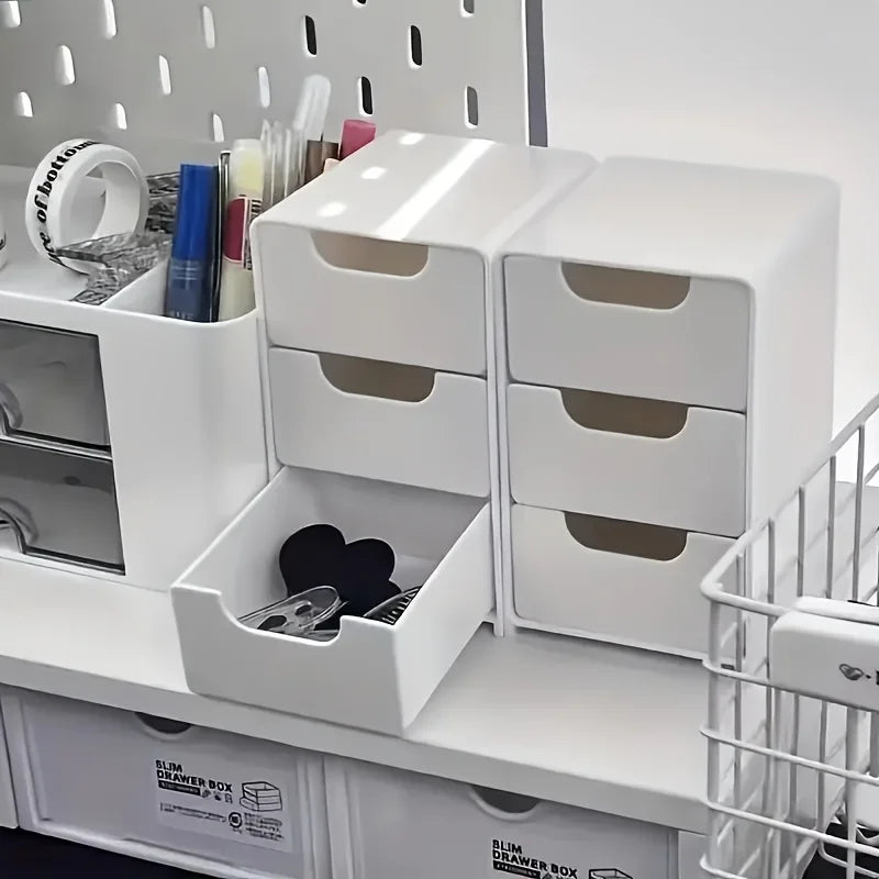 Elegante organizador de escritorio de 3 niveles para elementos esenciales de oficina y hogar