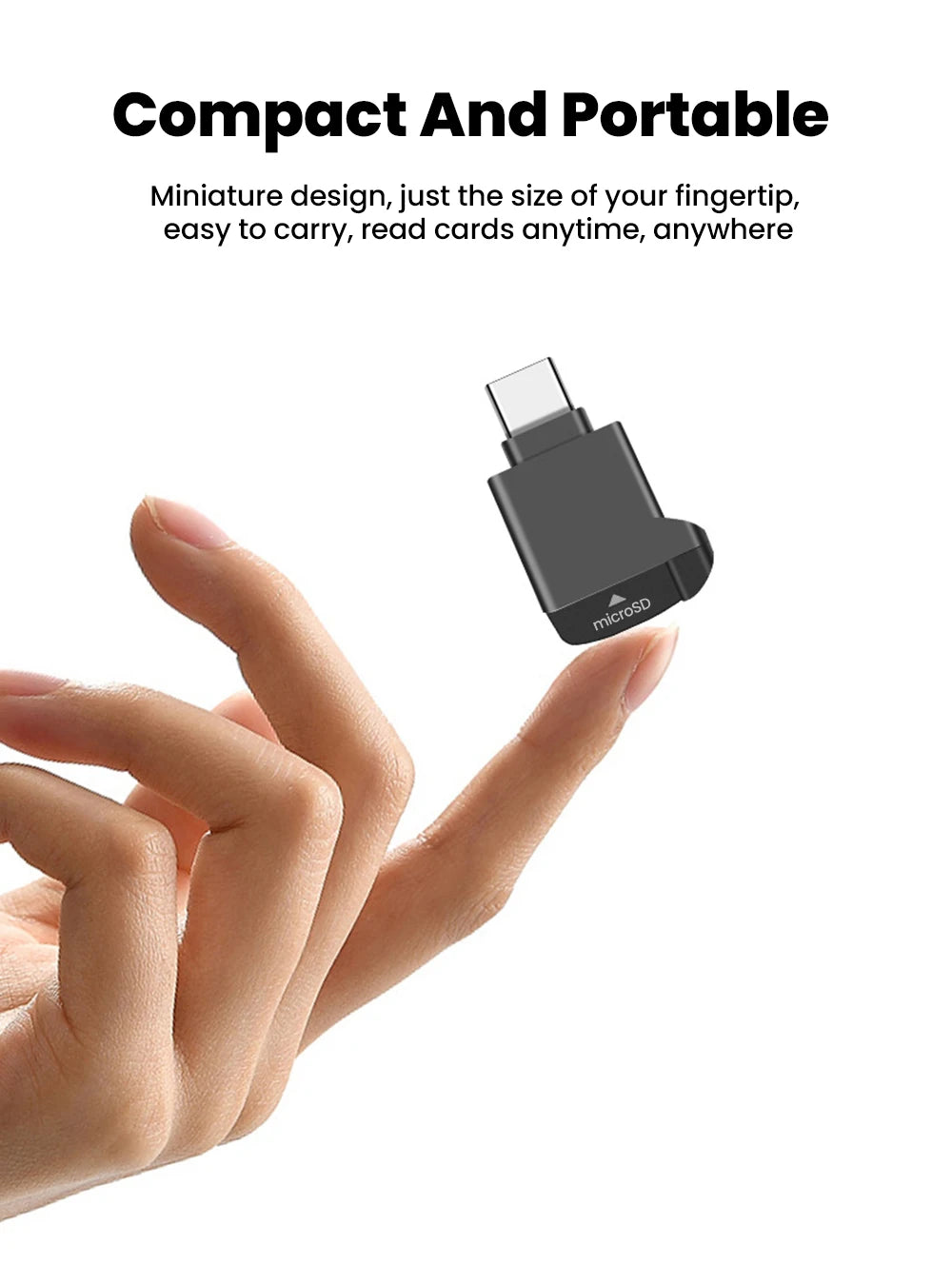 Type-C Mini TF Card Reader | Versatile External Storage Solution