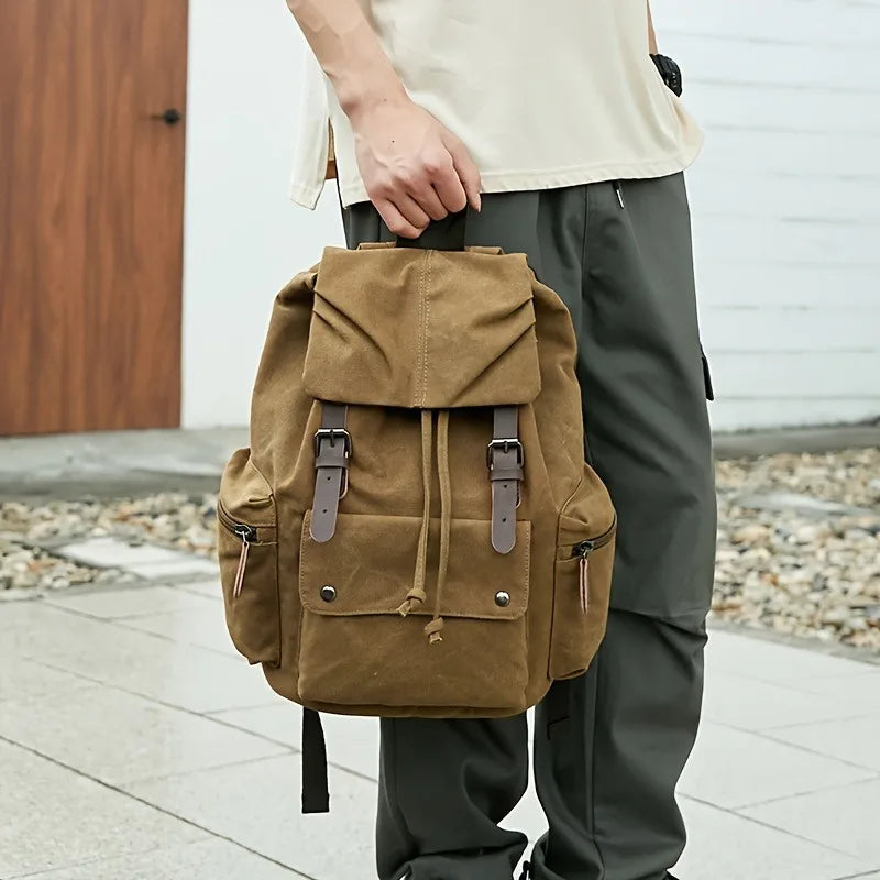 Stylish Large Capacity Canvas Backpack | Unisex Travel Bag